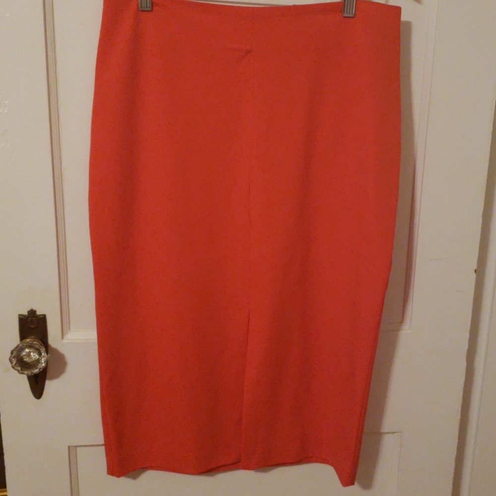 New York & Co - Tomato Red Pencil Skirt